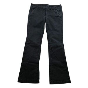 American Eagle Outfitters Womens Jeans Size 6 Short Black Kick Bootcut Denim Y2K